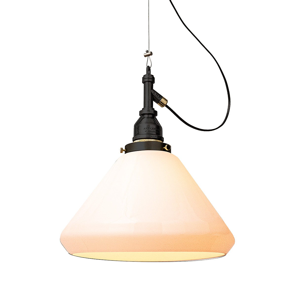 AMP GLASS LAMP LARGE WIRE アンパサンド ガラスランプ ラージ