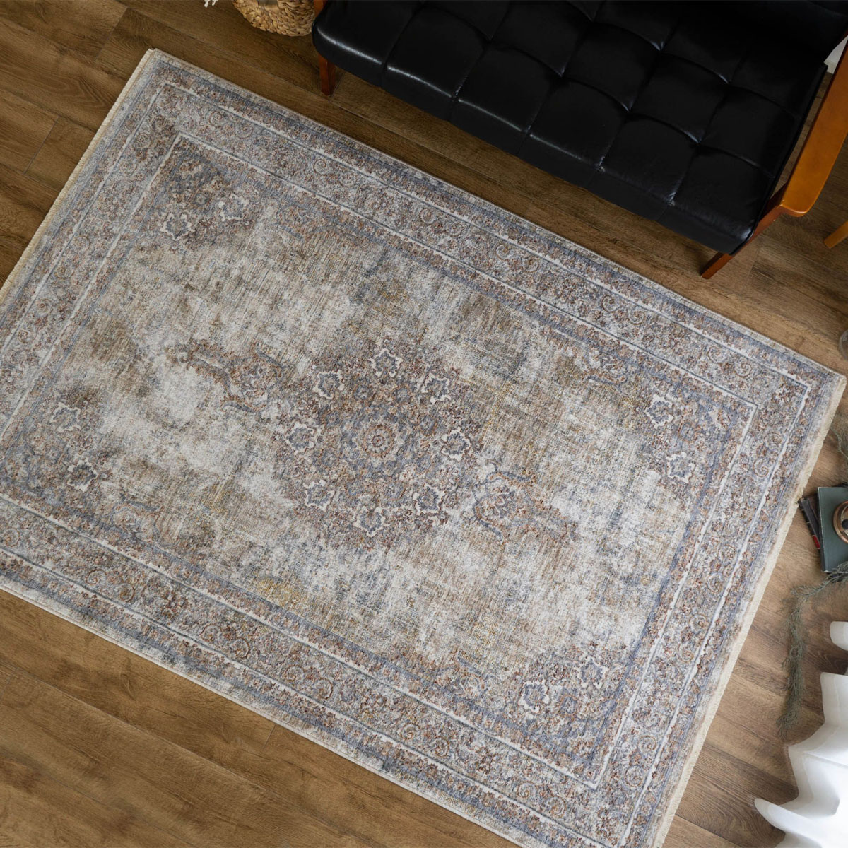 サヤンサヤン おしゃれ アンティーク ペルシャ 柄 90×140 約1畳