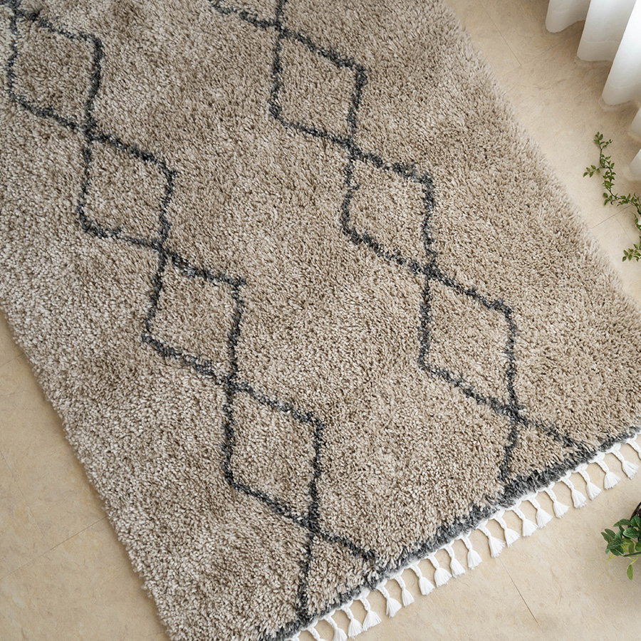 サヤンサヤン ラグ 3畳 ベニワレン 風 ウィルトン織 モロッカン 200