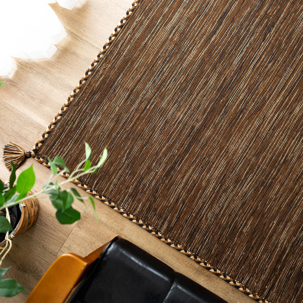 サヤンサヤン キリム ラグ 90x130 ラグマット おしゃれ 綿 手織り