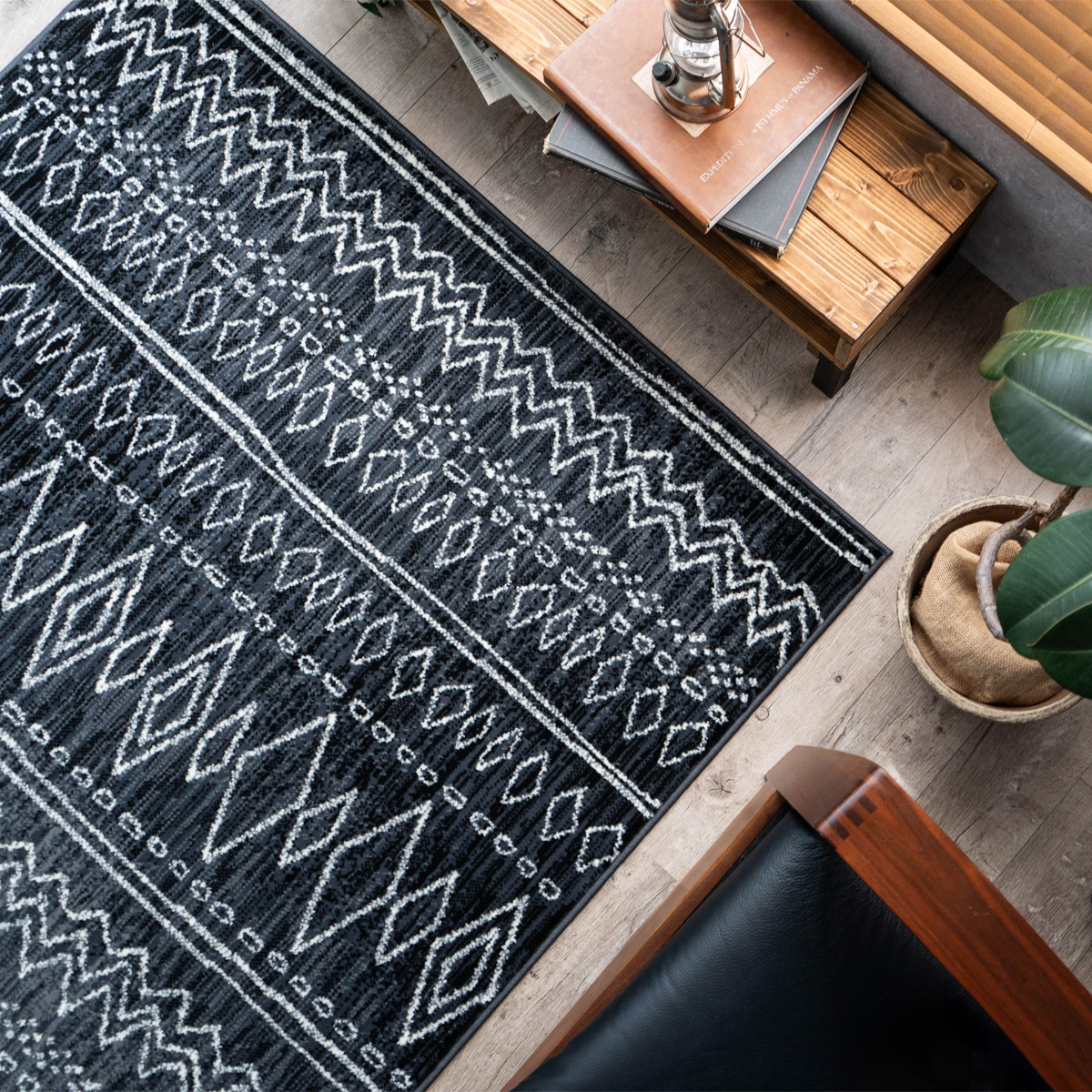 サヤンサヤン ラグ おしゃれ 80x150cm 絨毯 ウィルトン織 ベルギー