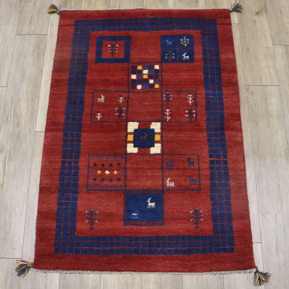 サヤンサヤン ギャッベ ギャベ 玄関マット ペルシャ イラン 約