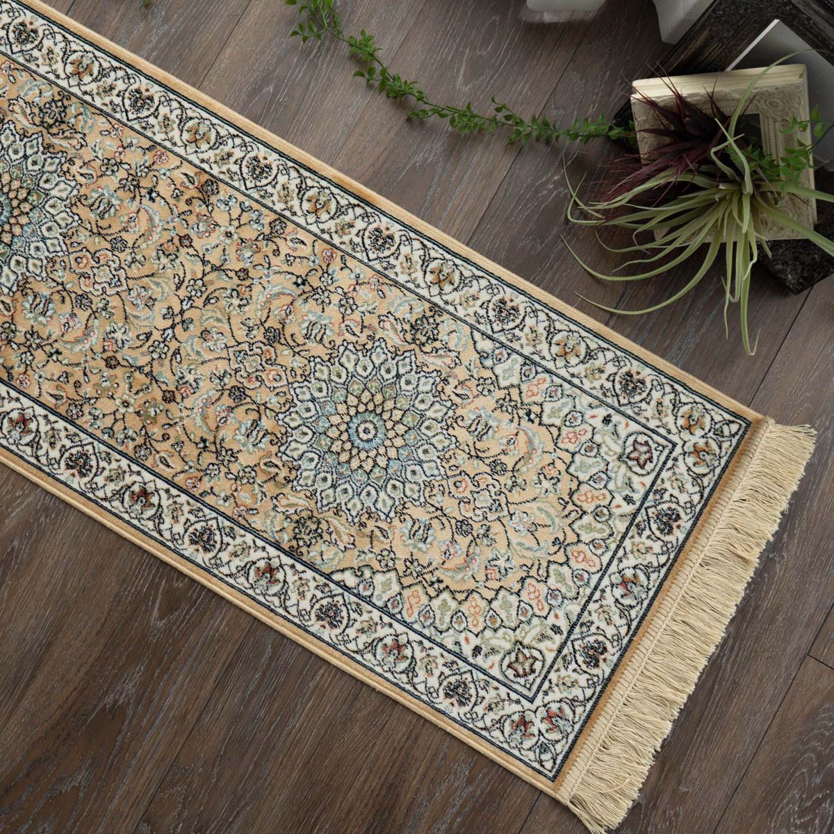 サヤンサヤン キッチンマット 180 ペルシャ 柄 ロングマット 50x180