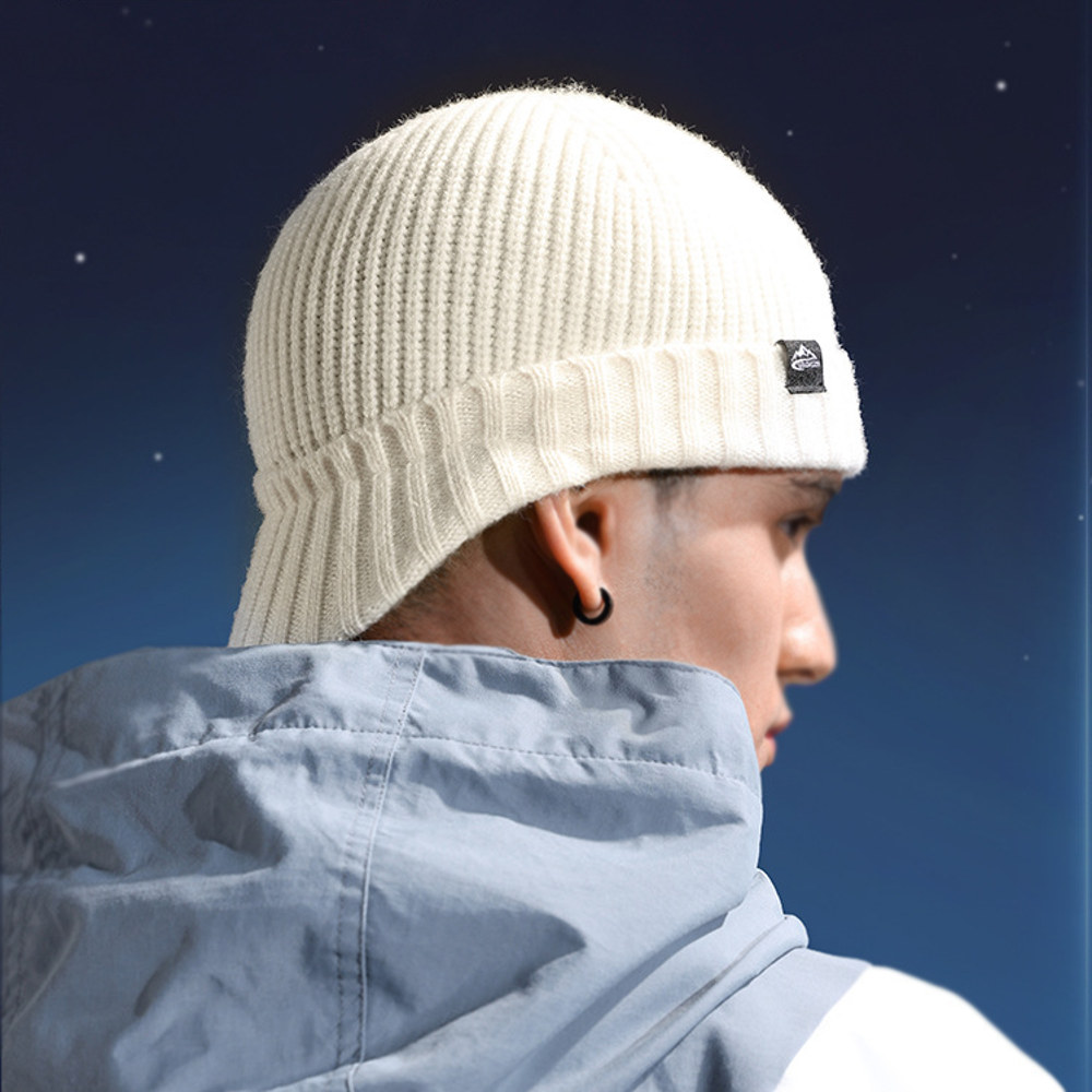 全品送料無料 ツバ付き ニット帽 メンズ レディース 無地 ニット