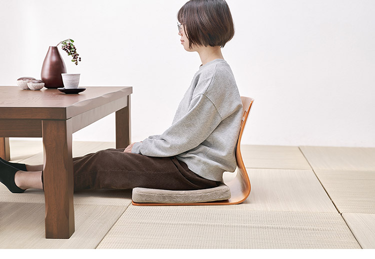 2脚セット 和モダン 曲木座椅子 旅館気分の曲木椅子 天然木 木製