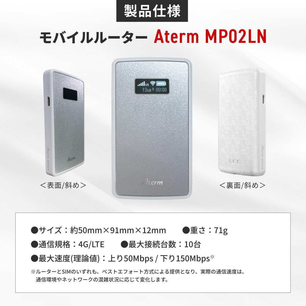 リチャージWiFi 【リチャージWiFi公式】100ギガ付き モバイルルーター