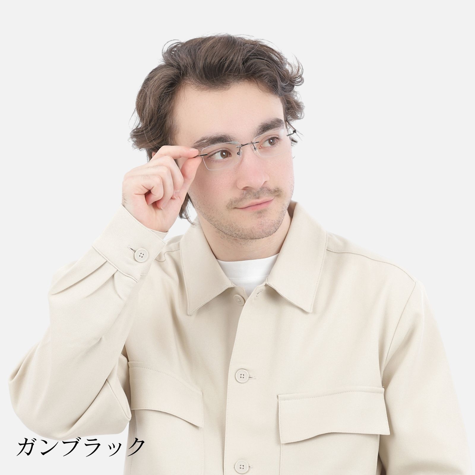 MIDI リムレス 度付きメガネ フチなし ふちなし度付きメガネ フチなし