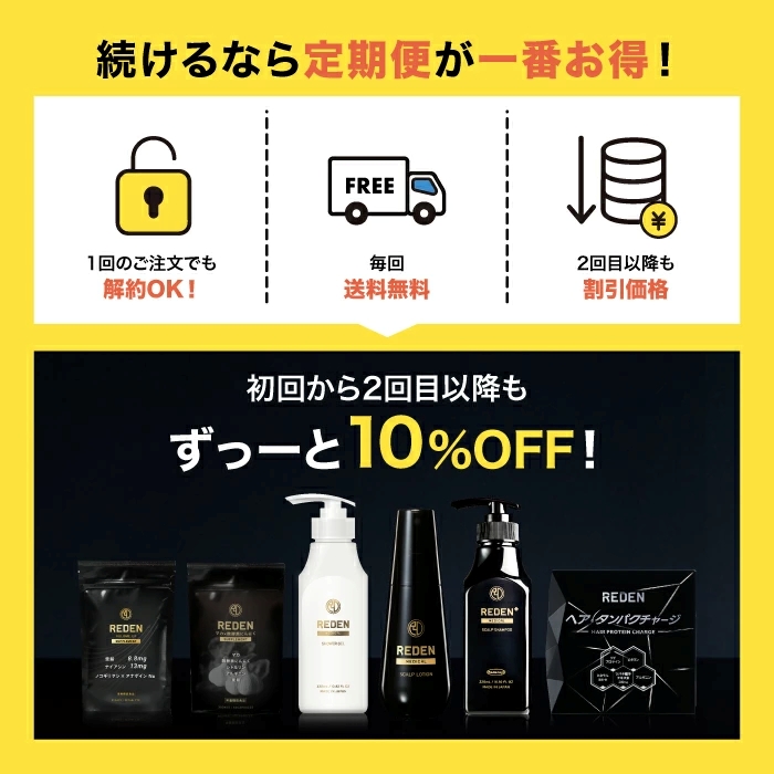 REDEN（リデン） メディカルシャンプー 毛髪診断士(R)監修 3本 濃密泡