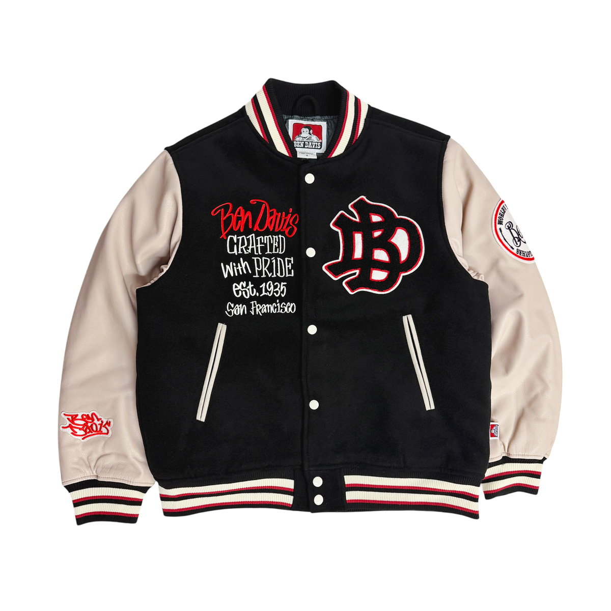 BEN DAVIS（ベンデイビス） スタジャン サガラ刺繍 ワッペン