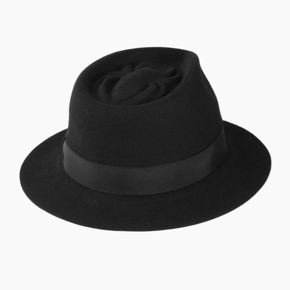 エドハット スパイダー クラウン ハット 中折れ帽 ウール フェルト