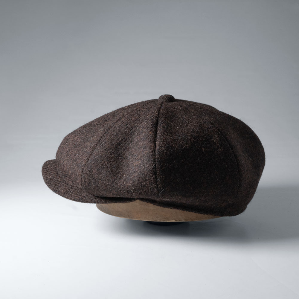 ハリスツイード キャスケット メンズ 秋冬 ウール100％ ツイード 帽子