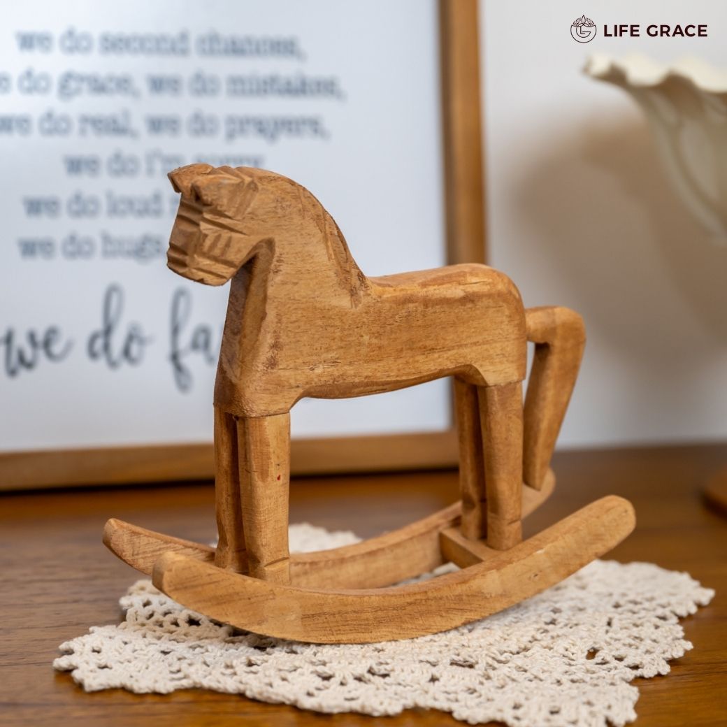 ウッドロッキングホース ウッド ロッキングホース 木馬 ゆらゆら木馬