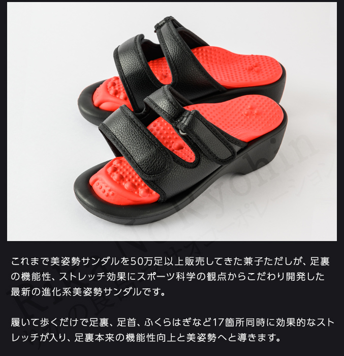 兼子ただし 完全監修 S美フット S美foot ストレッチ 美姿勢サンダル 足