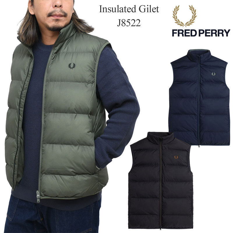 FRED PERRY（フレッドペリー） 中綿ベスト メンズ インサレーテッド