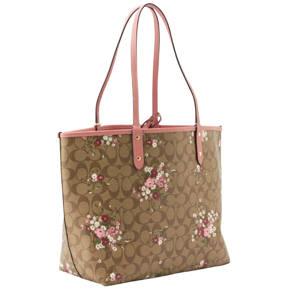 COACH（コーチ） バッグ トートバッグ ポーチ付 リバーシブル