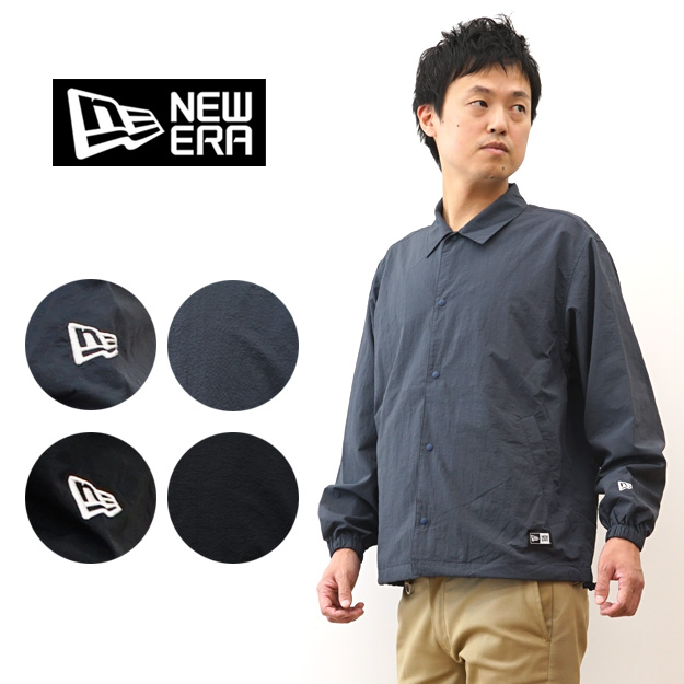 NEW ERA（ニューエラ） ナイロン コーチジャケット メンズ 黒 春 秋