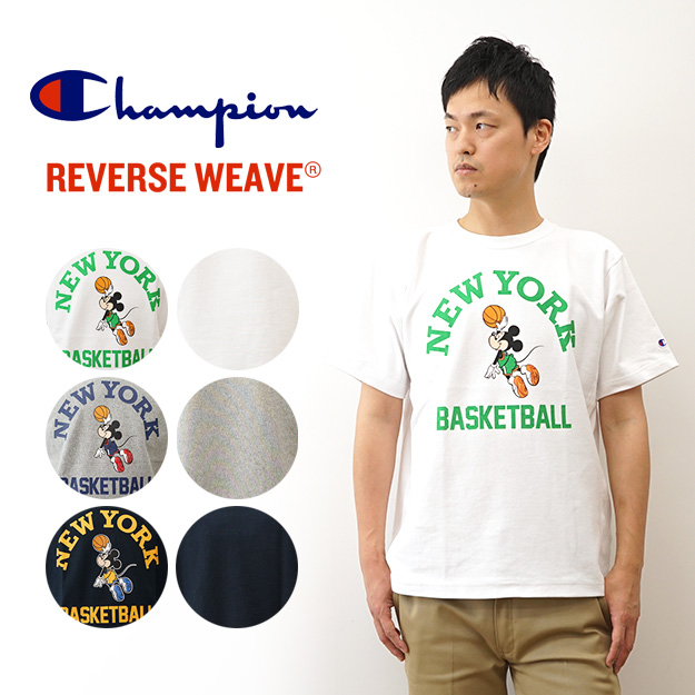 Champion（チャンピオン） リバースウィーブ Tシャツ ミッキーマウス