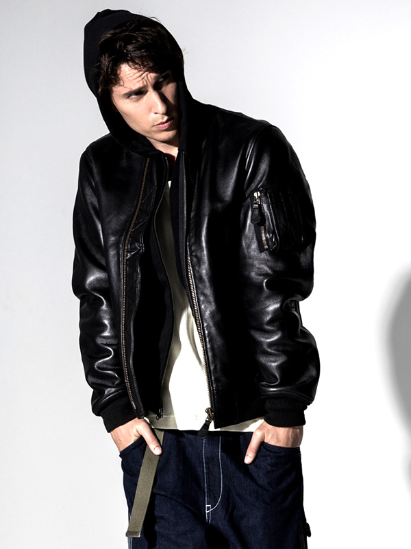 HOUSTON（ヒューストン） MA-1 ジャケット レザージャケット メンズ