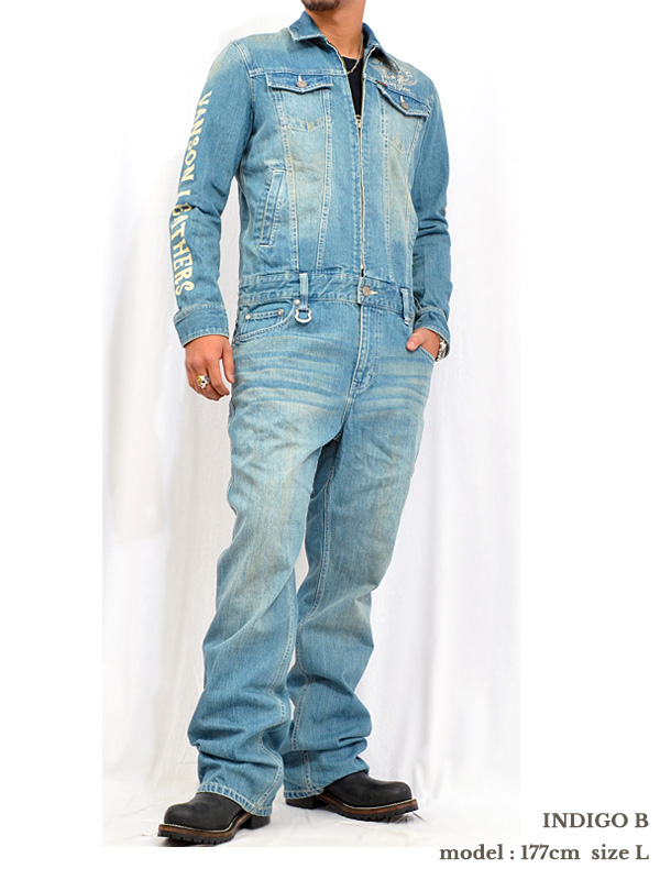 VANSON（バンソン） つなぎ デニム メンズ レディース かっこいい