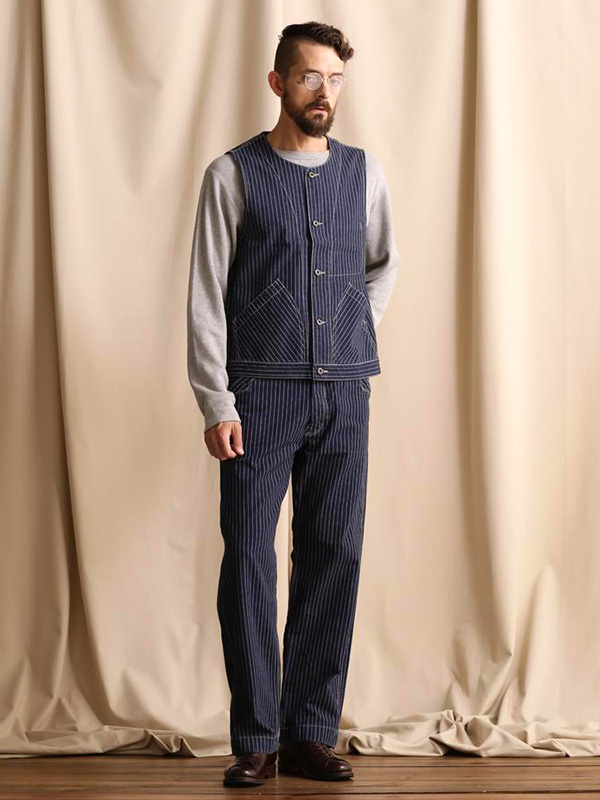 SCHOTT（ショット） ヒッコリー ストライプ ベスト メンズ OLD HICKORY