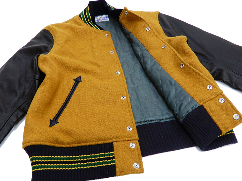 WHITESVILLE ホワイツビル スタジャン WV14904 メルトン x 本革