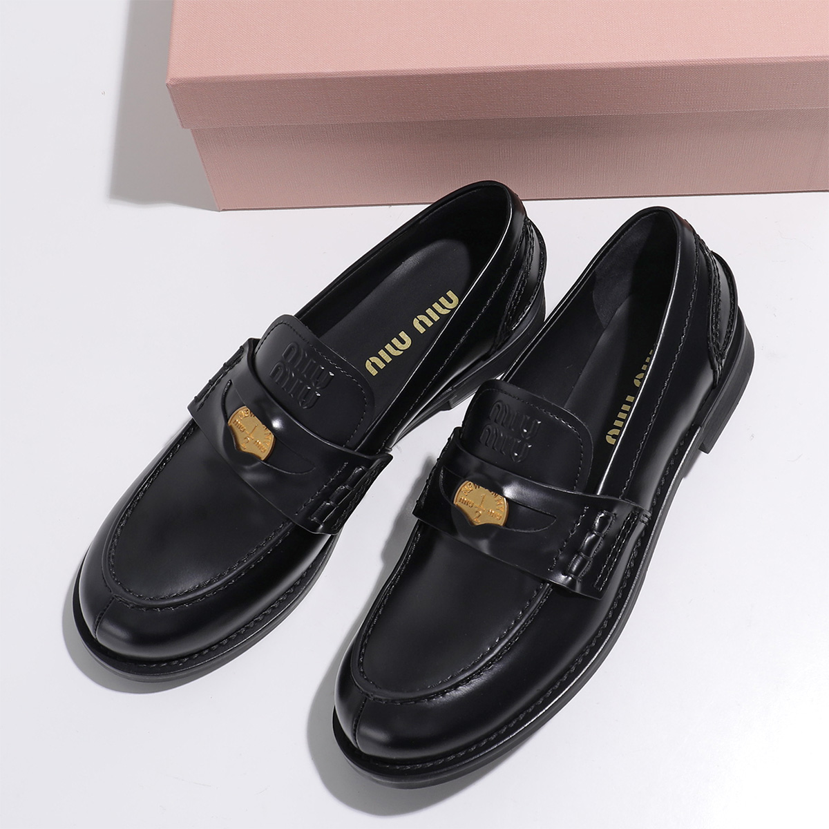 miu miu（ミュウミュウ） ペニーローファー 5D773D ULX レディース