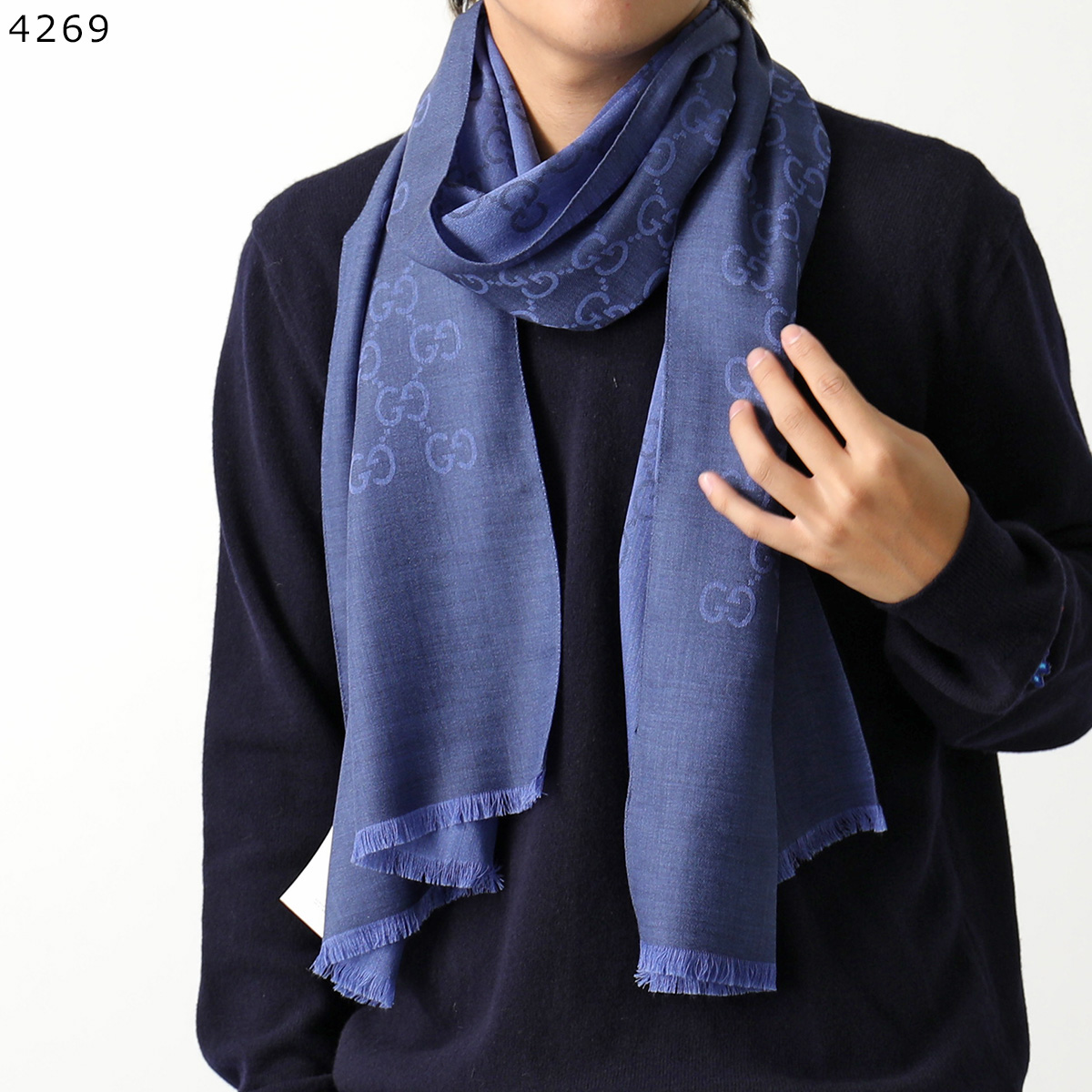 GUCCI（グッチ） ストール 165904 3G646 レディース スカーフ シルク混