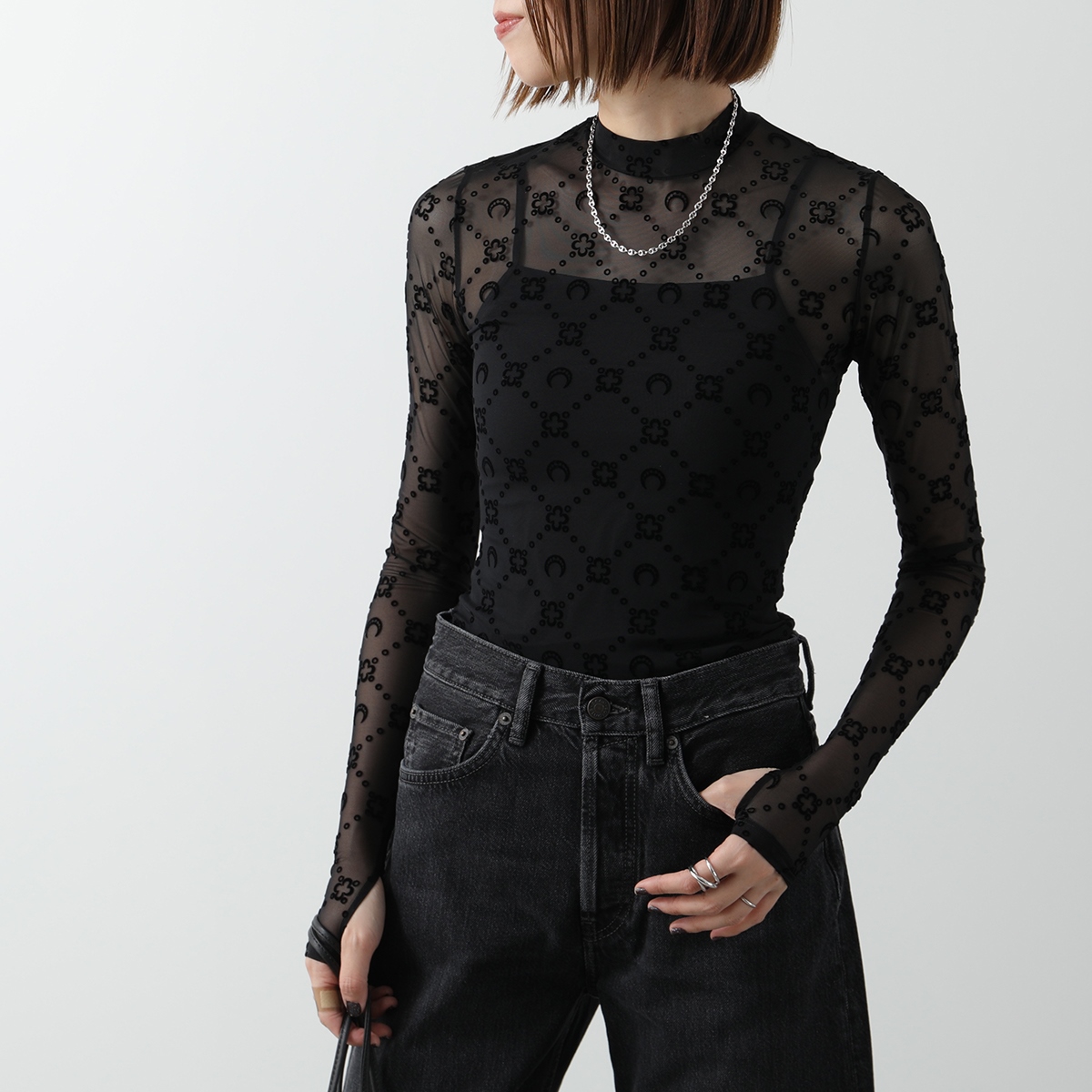 MARINE SERRE（マリーンセル） マリーン セル ロンT カットソー