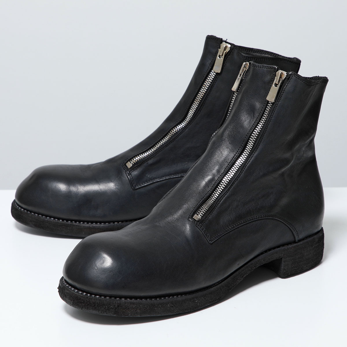 GUIDI（グイディ） フロントダブルジップブーツ GR07FZ メンズ ホース