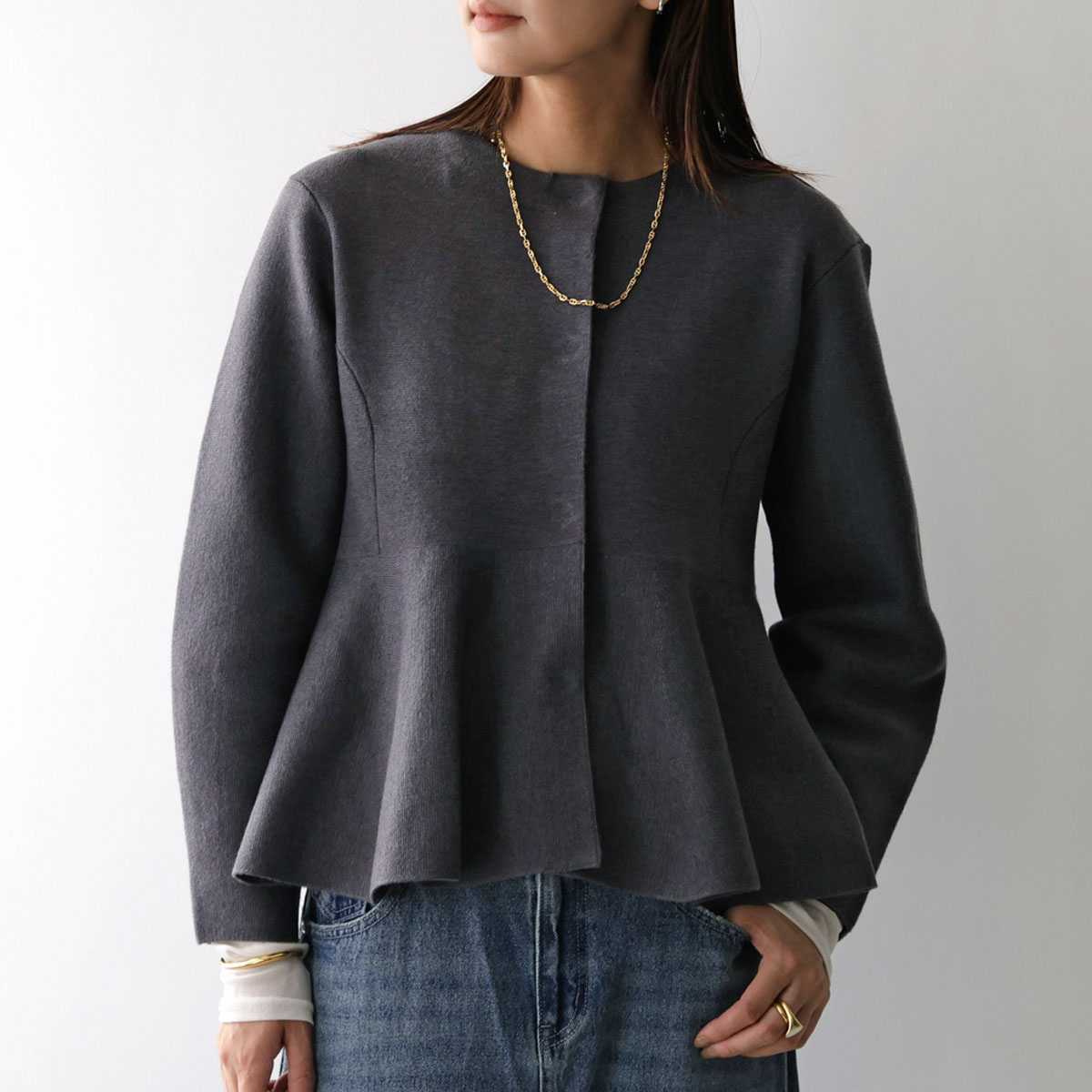 Marilyn Moon（マリリンムーン） ジャケット milanorib peplum jacket