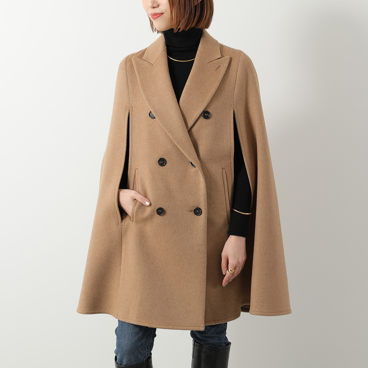 Max Mara（マックスマーラ） ケープ PORDOI ポルドイ キャメル コート