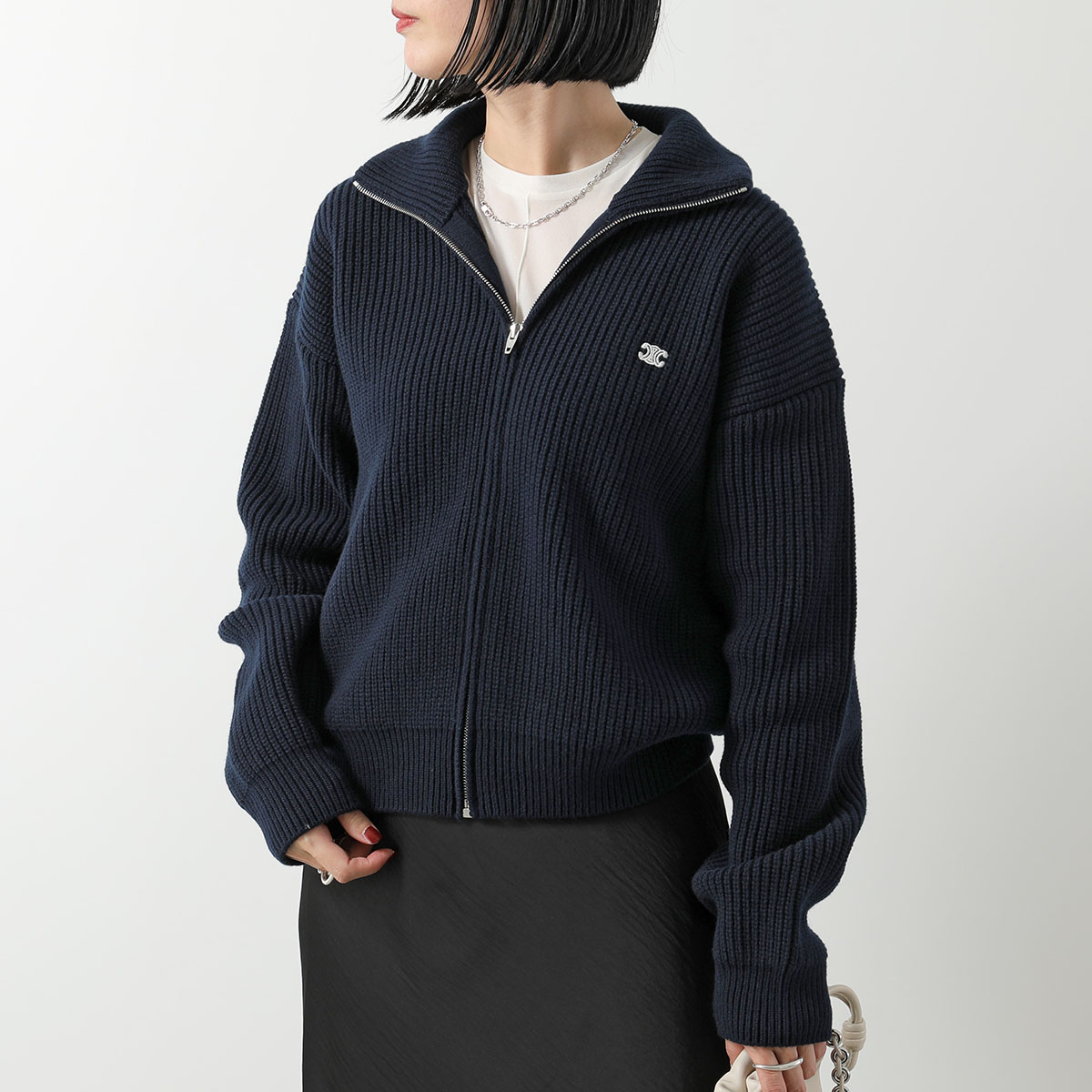 CELINE（セリーヌ） ジップアップ セーター RY09T0ZPV.07MR レディース