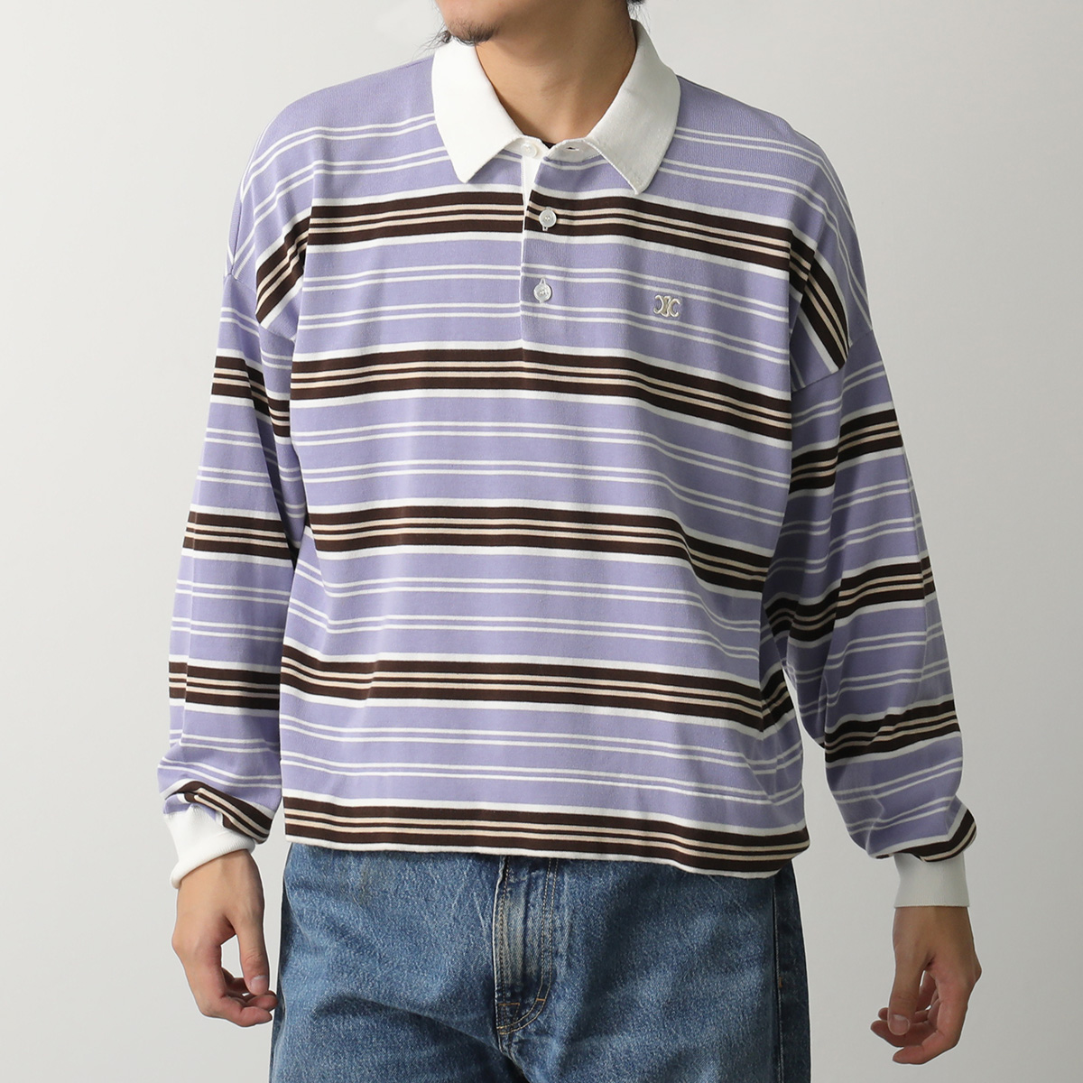 CELINE（セリーヌ） ポロシャツ RY0HV886Z.GBT9 メンズ トリオンフ刺繍