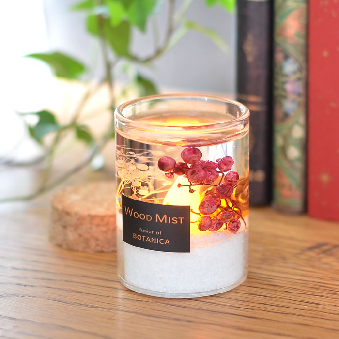 ジェルライト アロマ ボタニカ ウッドミスト 60g LEDキャンドルライト