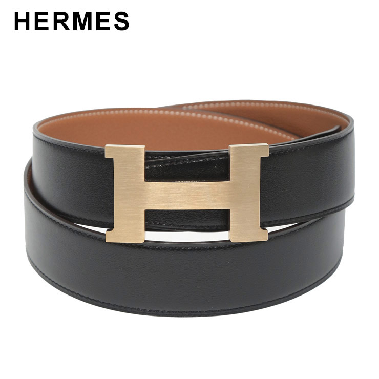 HERMES（エルメス） リバーシブル レザー ピンバックルベルト メンズ