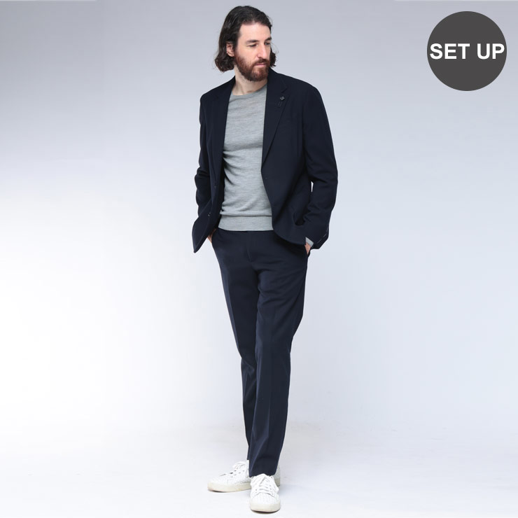 LARDINI（ラルディーニ） メンズ スーツ ストレッチフランネル