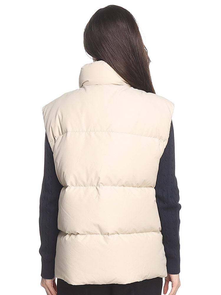 PRADA（プラダ） ダウンベスト レディース ダウン ジレ ロゴ プレート