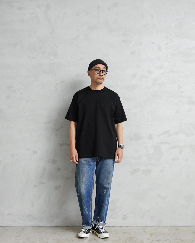 Hanes（ヘインズ） HM1-B201 Hanes T-SHIRTS KURO クルーネック T