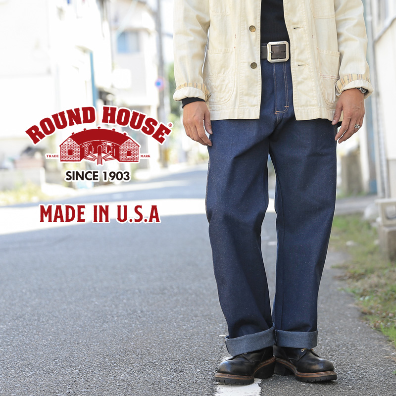 ROUND HOUSE（ラウンドハウス） 17RH101 5POCKET CARPENTER DUNGAREE