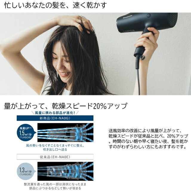 Panasonic（パナソニック） ドライヤー ナノケア ナノイー 高浸透
