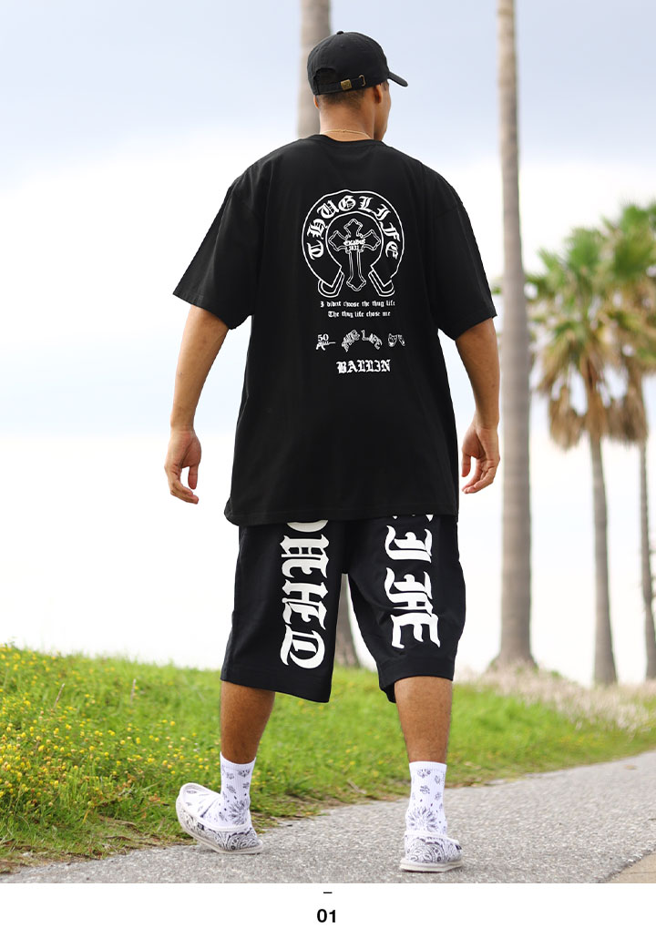 ACEFLAG（エースフラッグ） 上下セット 半袖 ブランド 馬蹄 十字架