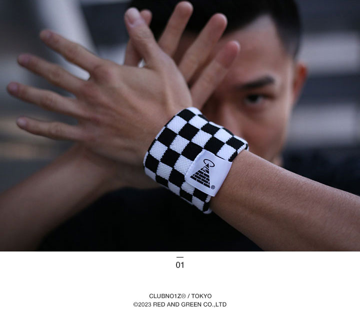 クラブノイズ CLUB NO1Z チェッカーフラッグ リストバンド : 本格派