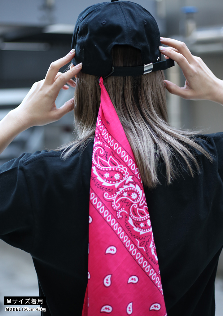 クラブノイズ CLUB NO1Z バンダナ 前掛け ペイズリー柄 ホットピンク