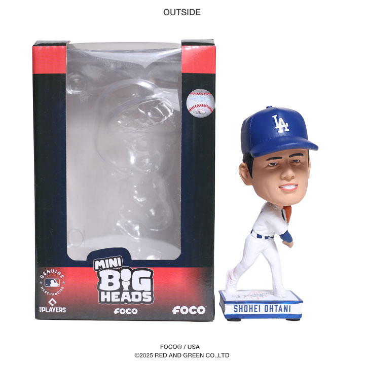 MLB FOCO ドジャース 公式 大谷翔平 フィギュア バブルヘッド 人形
