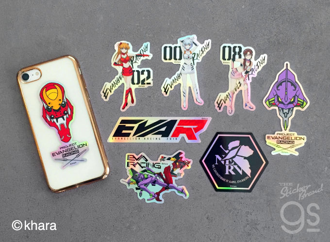 8種セット エヴァンゲリオンレーシング ホログラムステッカー アニメ