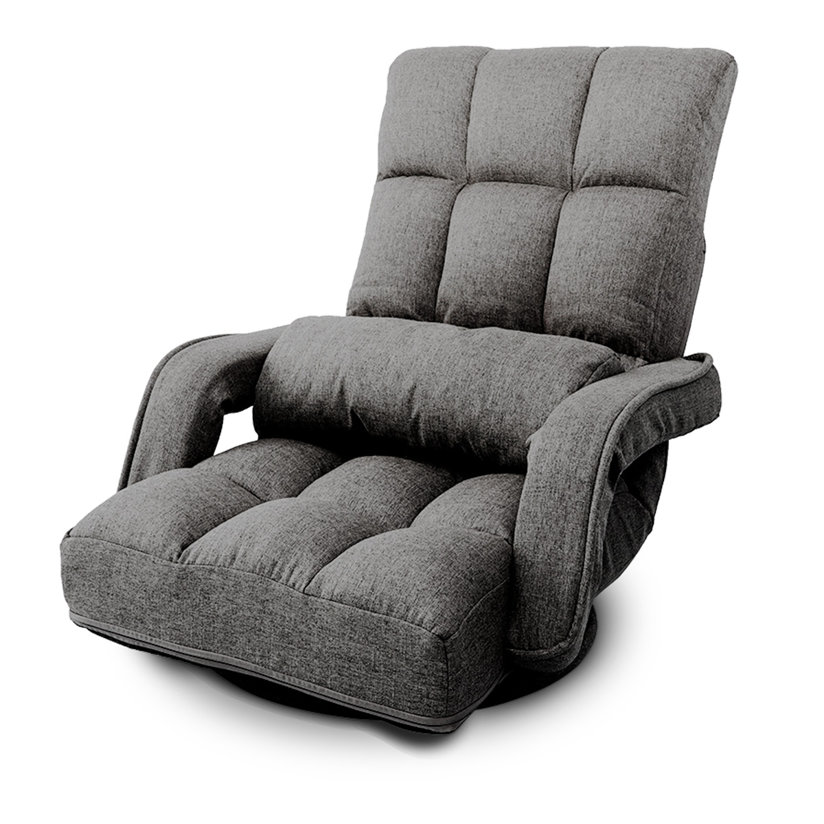 WEIMALL（ウェイモール） 座椅子 1人掛け おしゃれ 回転式 肘掛け付き