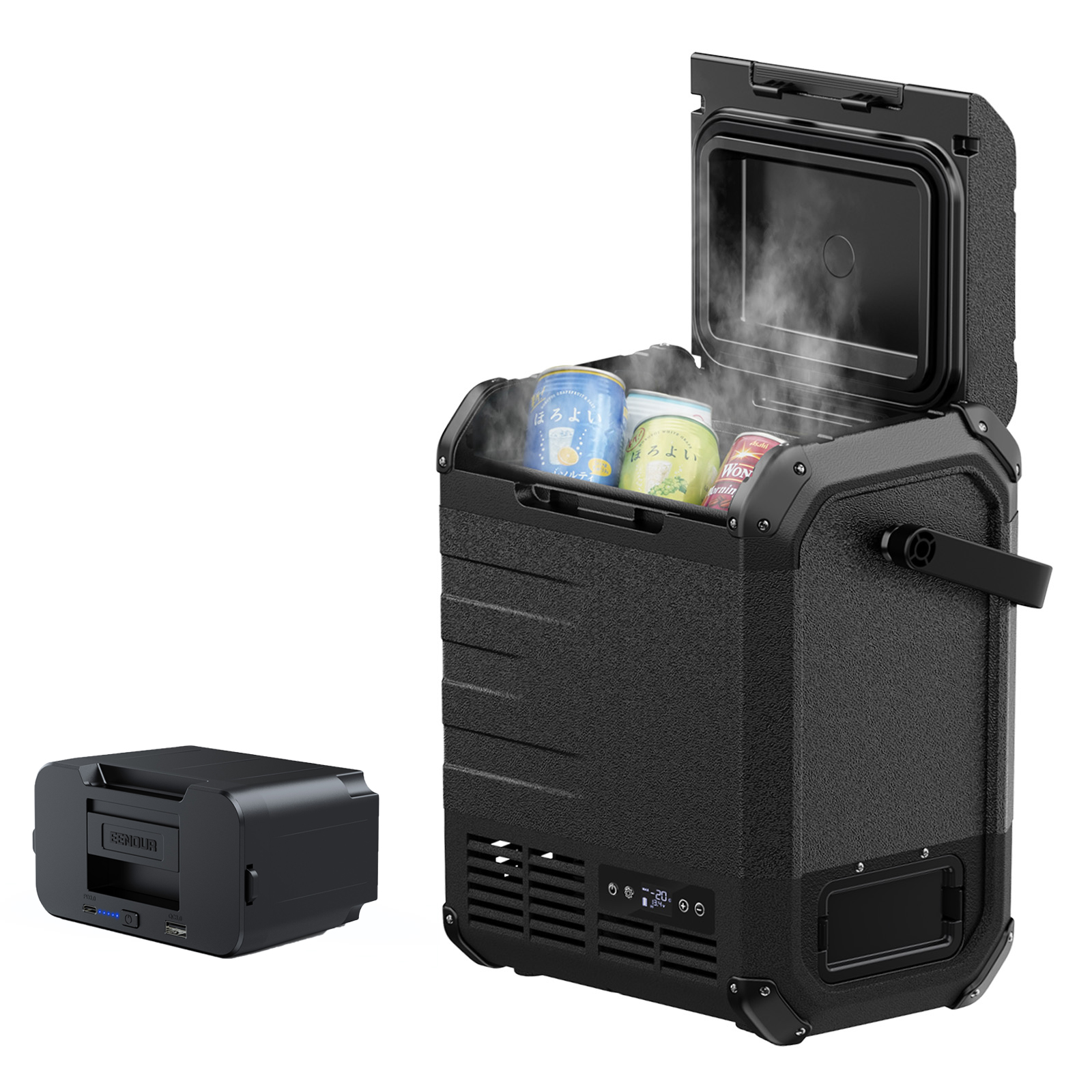 車載冷蔵庫 ポータブル冷蔵庫 EENOUR D10 10L -20℃〜10℃ バッテリー