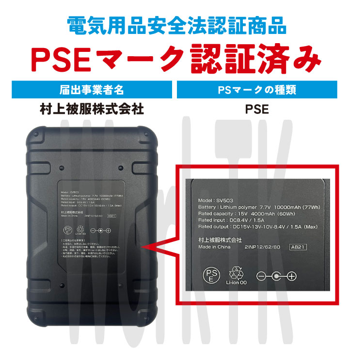 HOOH バッテリー ファンセット フルセット 大容量20000mAh 小型 空調