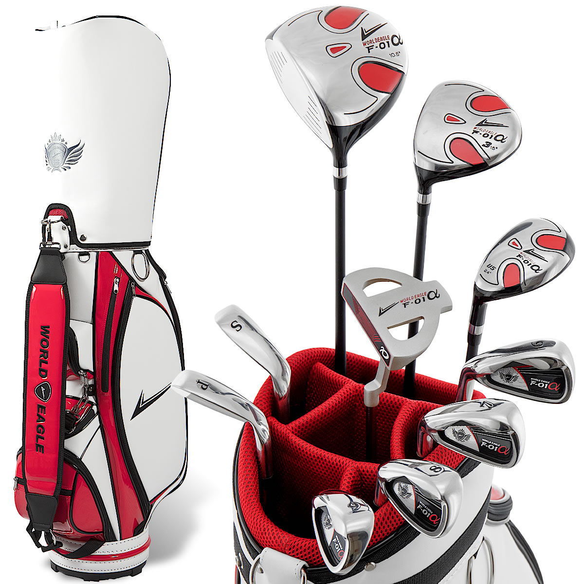 WORLD EAGLE ゴルフクラブセット ワールドイーグル メンズ F-01α 13点