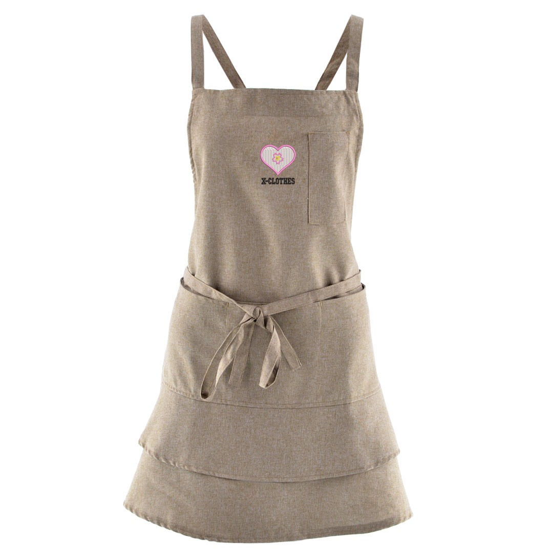 相撲 侍 ワンポイント 刺繍 エプロン フレアエプロン グッズ 桜 富士山